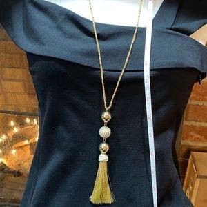 INC Fireball & Mixed Tassel Necklace